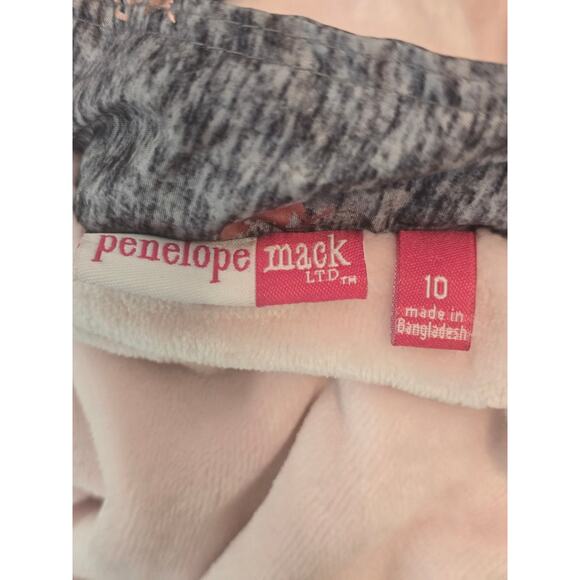 Penelope Mack Space Dye Gray Pink Unicore Fleece Hooded GIRLS Jacket 10 - Picture 5 of 6